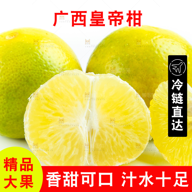 白底上的皇帝柑