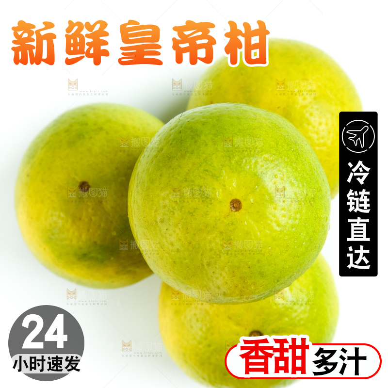 白底上的皇帝柑