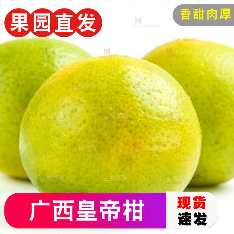 白底上的皇帝柑