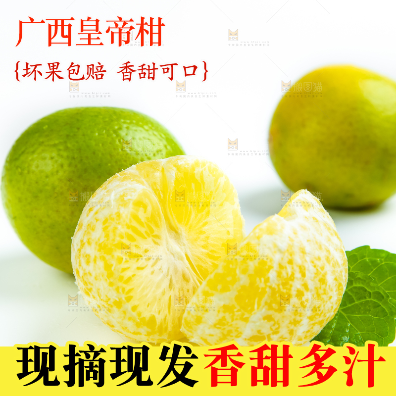 白底上的皇帝柑