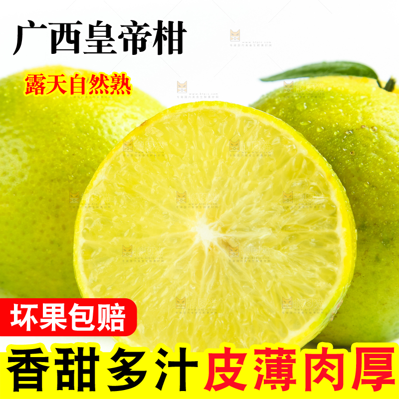 白底上的皇帝柑