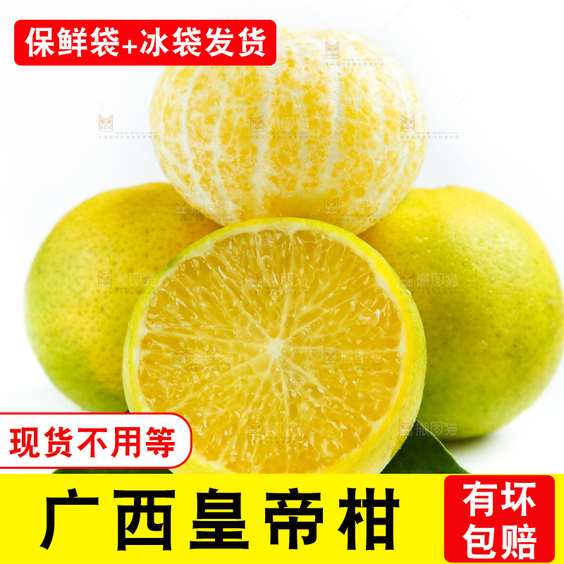 白底上的皇帝柑