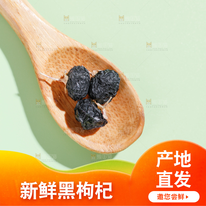 浅底上的黑枸杞