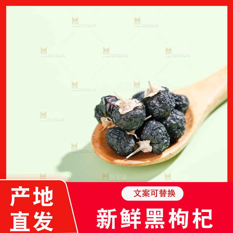 浅底上的黑枸杞