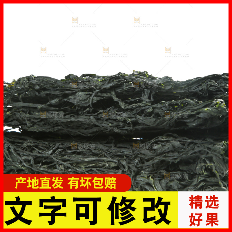 白底上的裙带菜