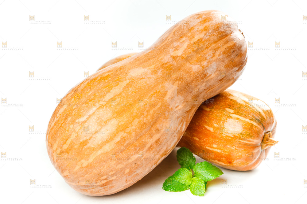 白底上的老南瓜