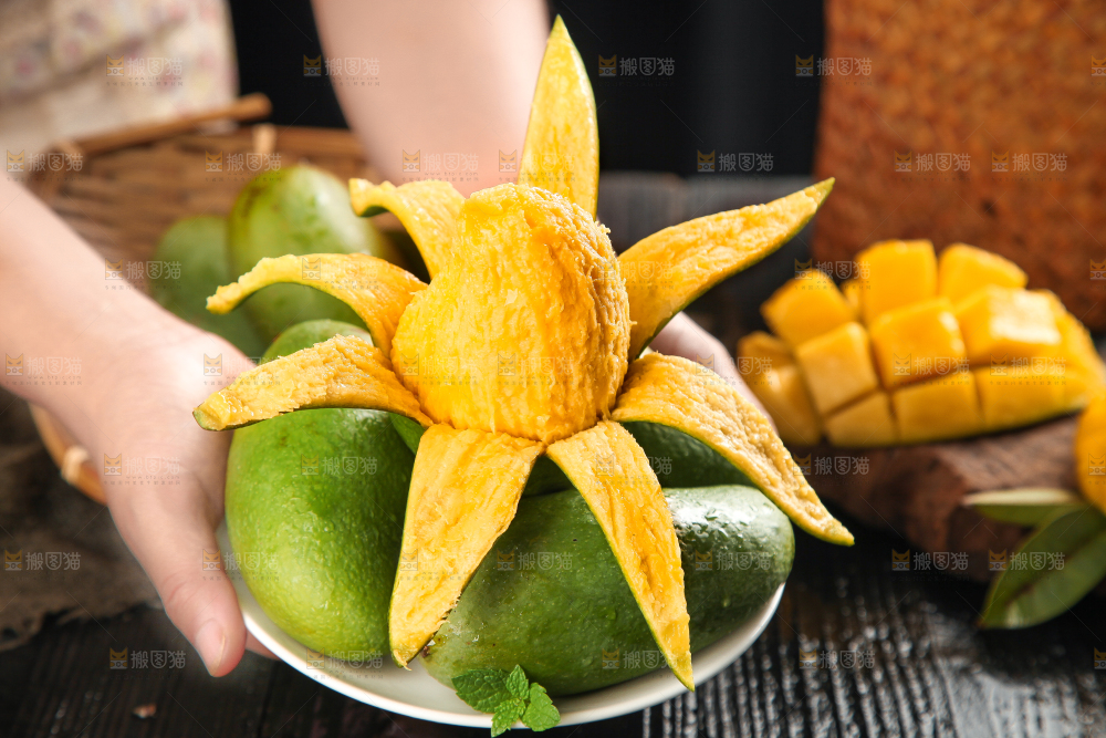 深底上的新鲜大青芒