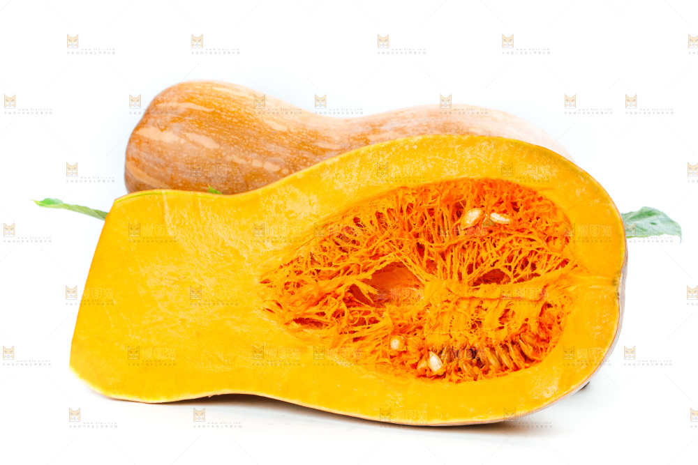 白底上的老南瓜
