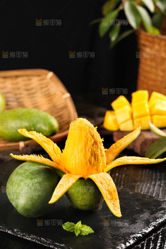 深底上的新鲜大青芒