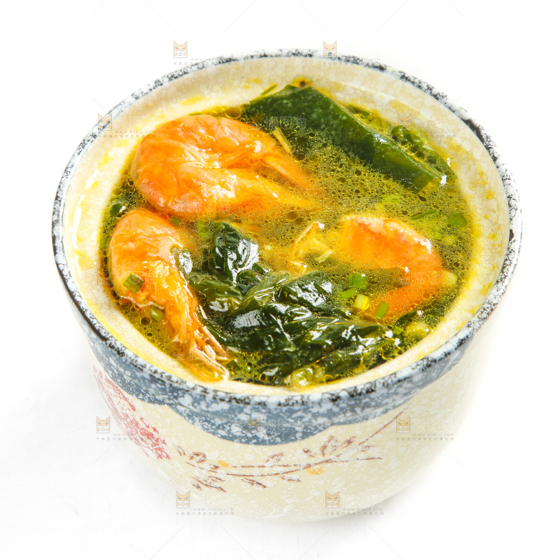 碗里的裙带菜汤