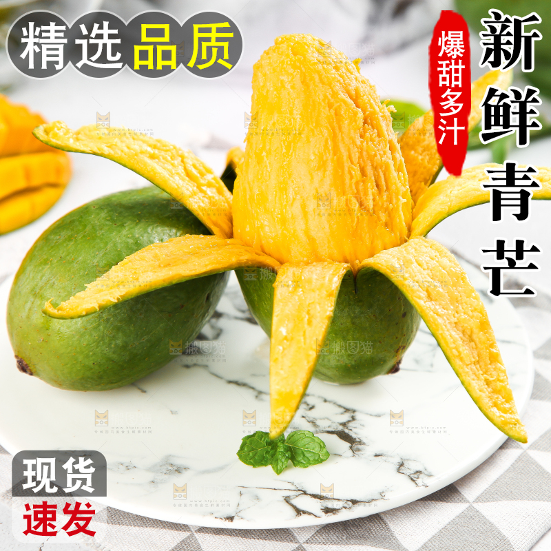 浅底上的新鲜大青芒