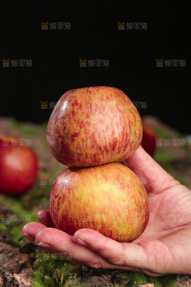 手里拿着昭通丑苹果