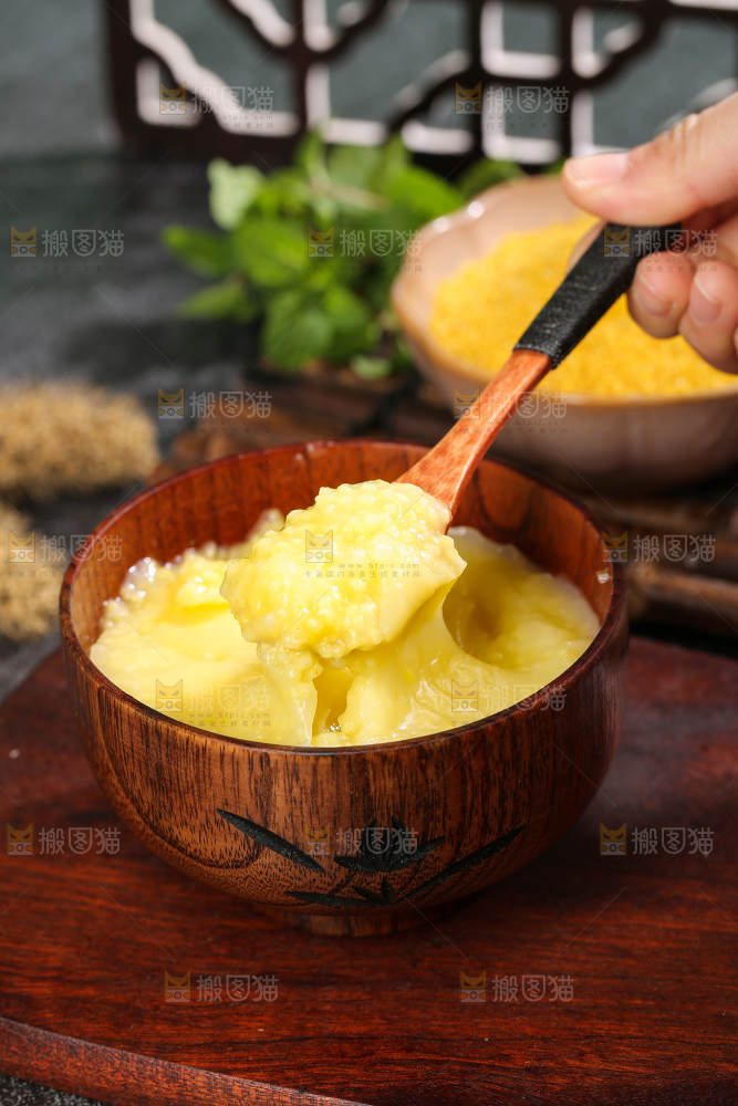 深底上的大黄米粥