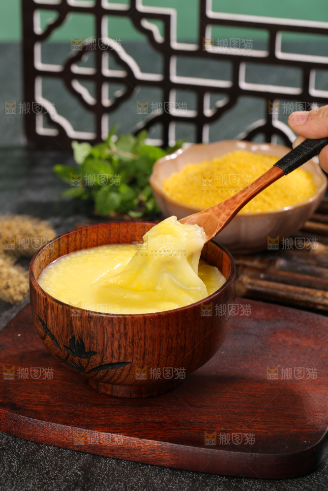 深底上的大黄米粥