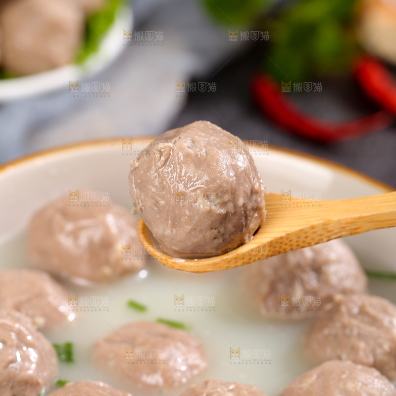 深底上的牛筋丸