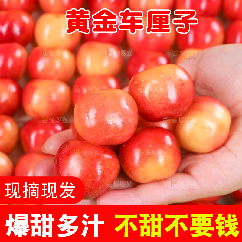 浅底上的黄金车厘子