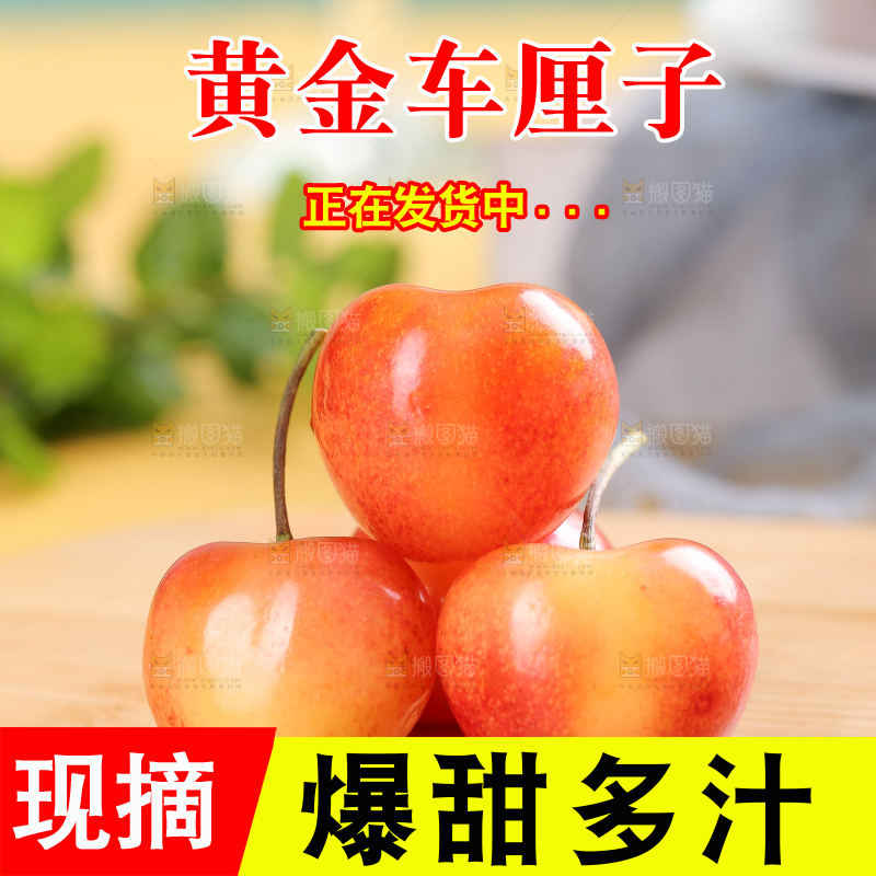 浅底上的黄金车厘子