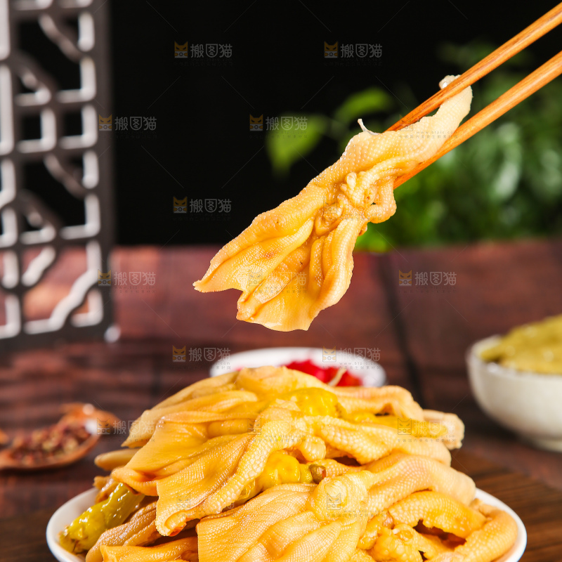 深底上的无骨鸭掌