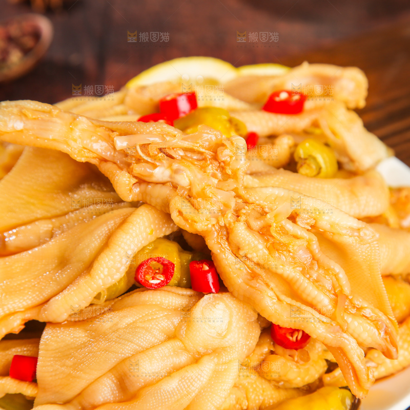 深底上的无骨鸭掌
