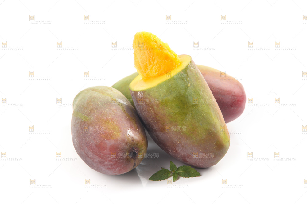 白底上的贵妃芒