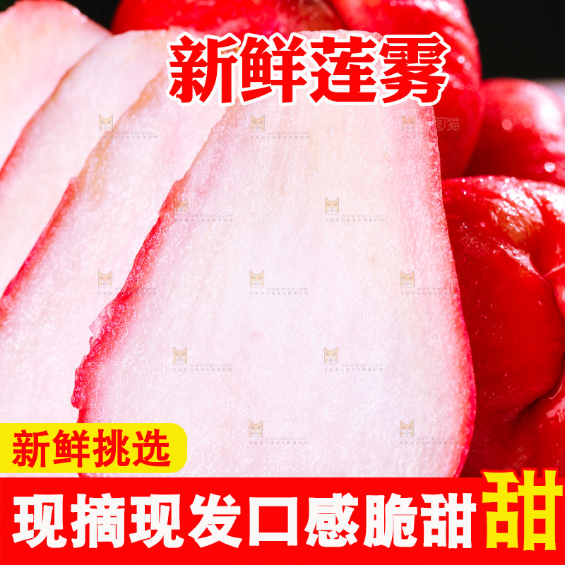 浅底上的莲雾