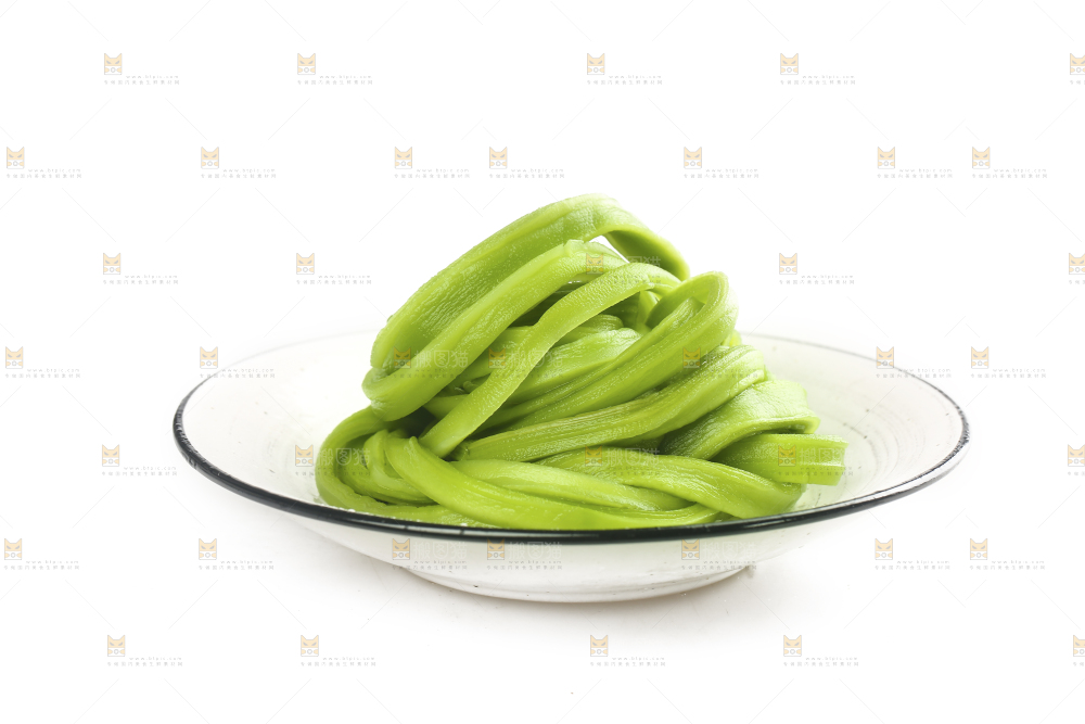 白底上的贡菜