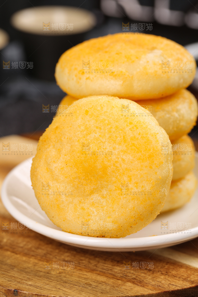 深底上的糖糕
