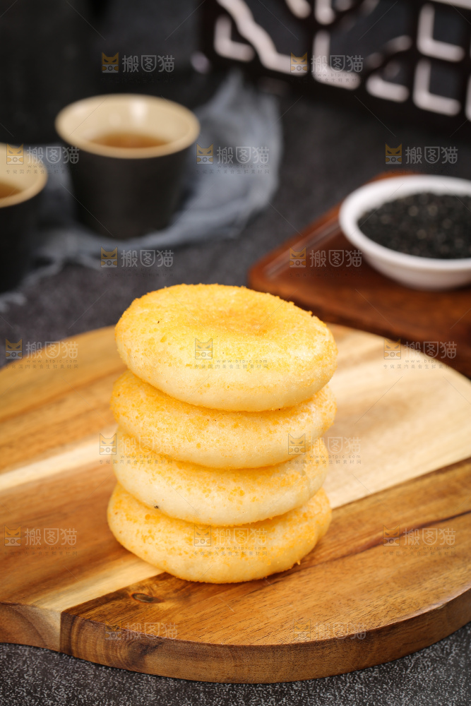 深底上的糖糕