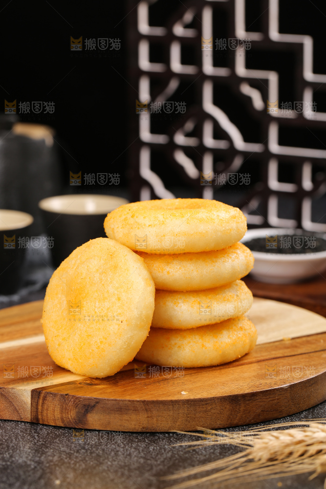 深底上的糖糕
