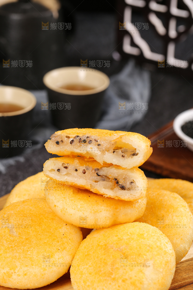 深底上的糖糕