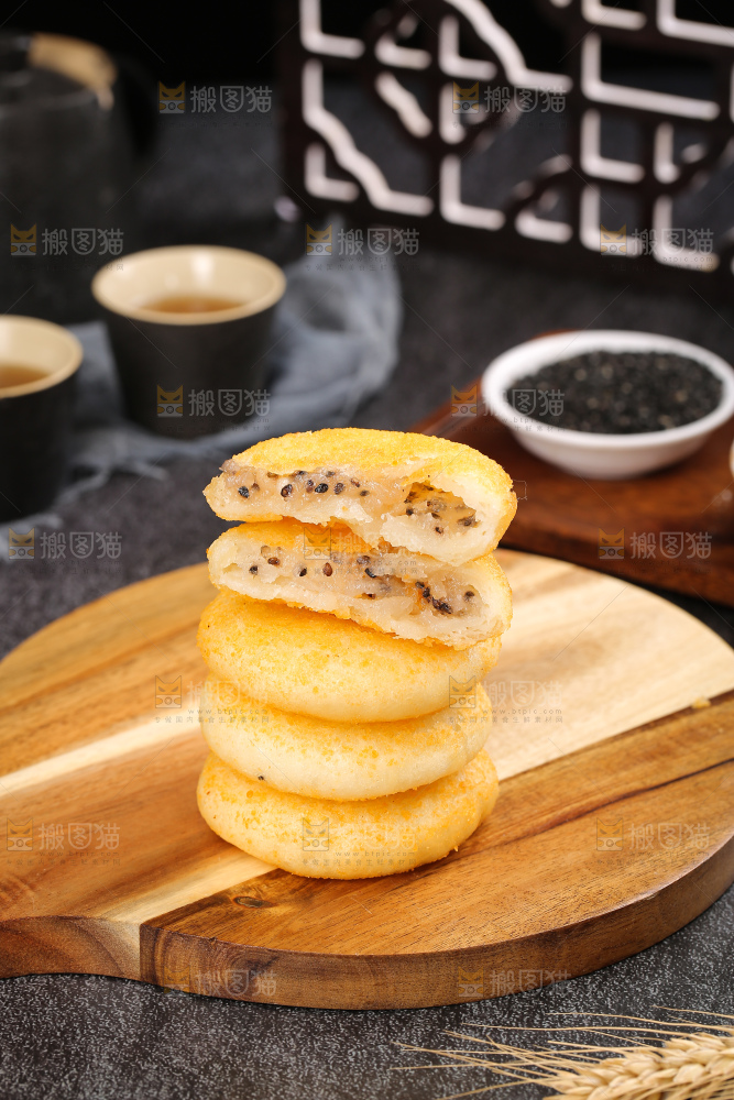 深底上的糖糕