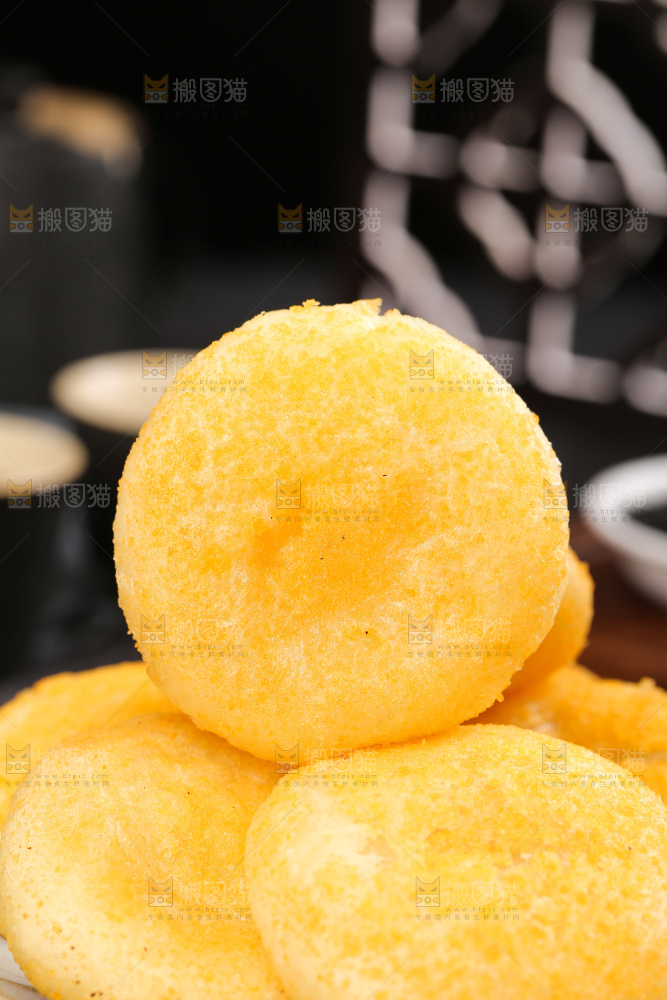 深底上的糖糕