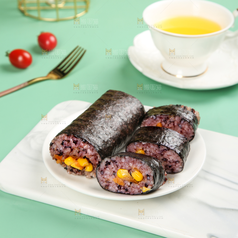 浅底上的手工大饭团
