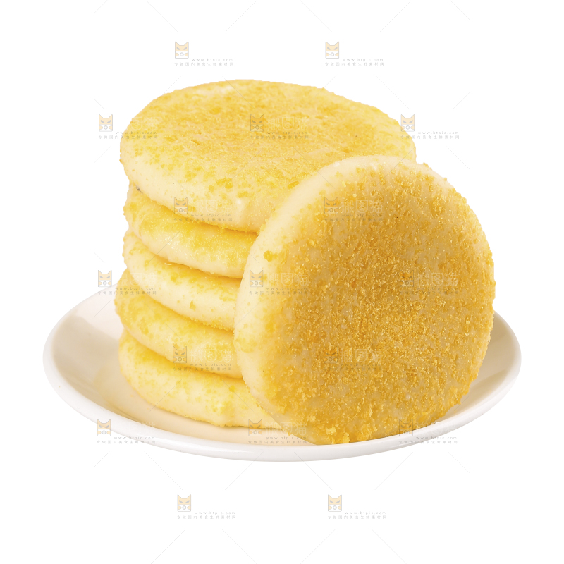 白底上的糖糕