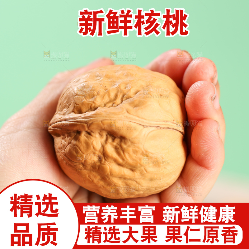 手里拿着核桃