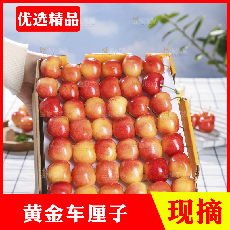 浅底上的黄金车厘子