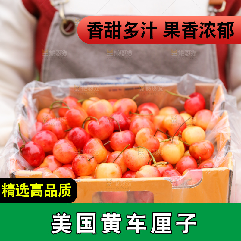 手里拿着黄金车厘子
