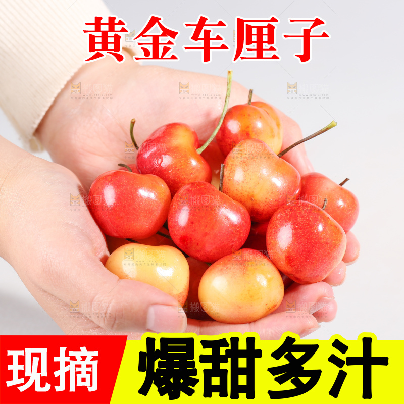 浅底上的黄金车厘子