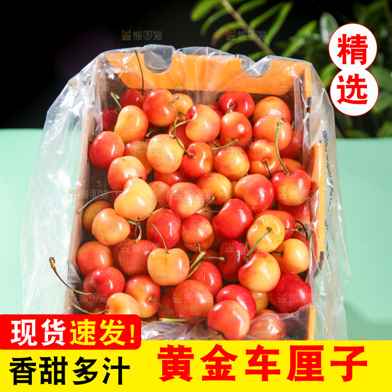 深底上的黄金车厘子