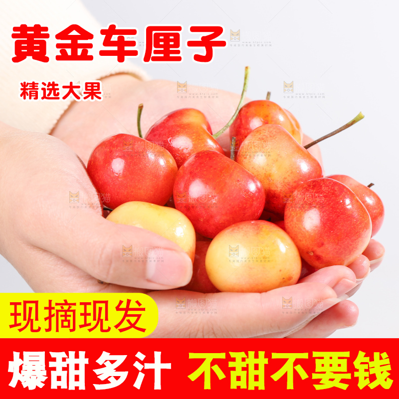 浅底上的黄金车厘子