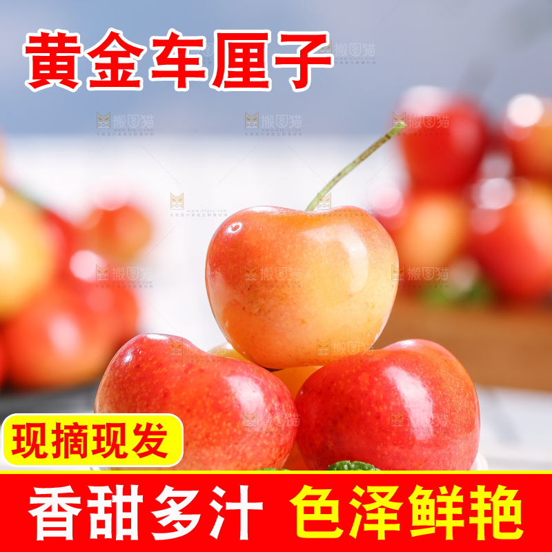 浅底上的黄金车厘子