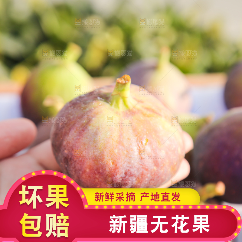 手里拿着无花果