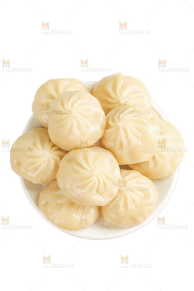 白底上的灌汤包