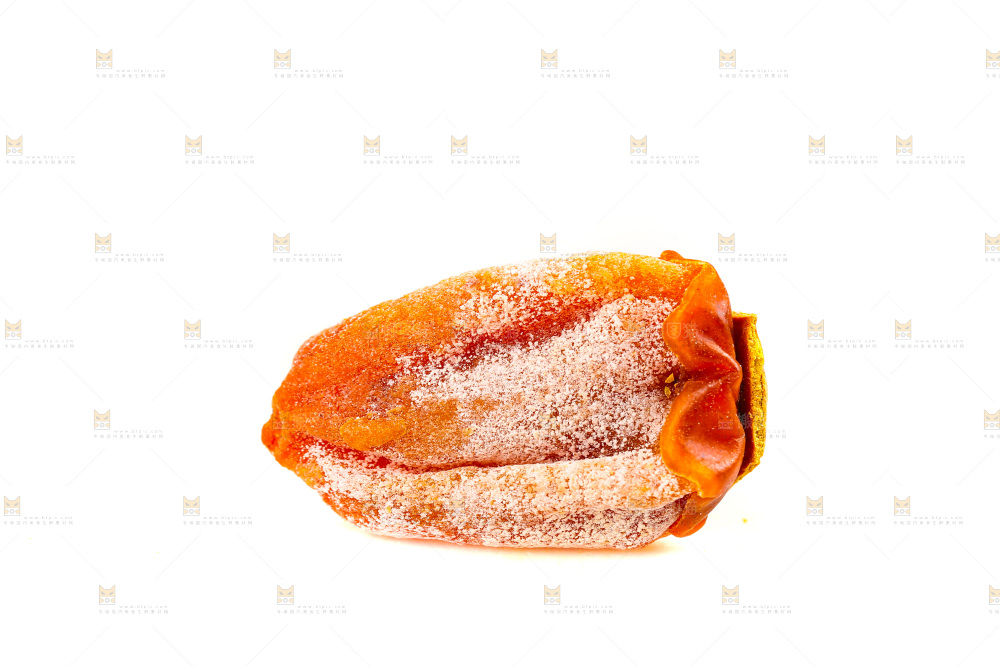 白底上的吊柿饼