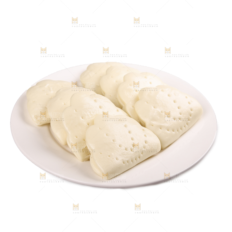 白底上的荷叶饼