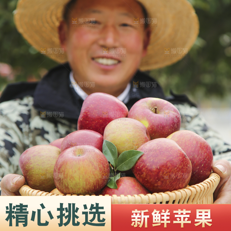 手里拿着丑苹果