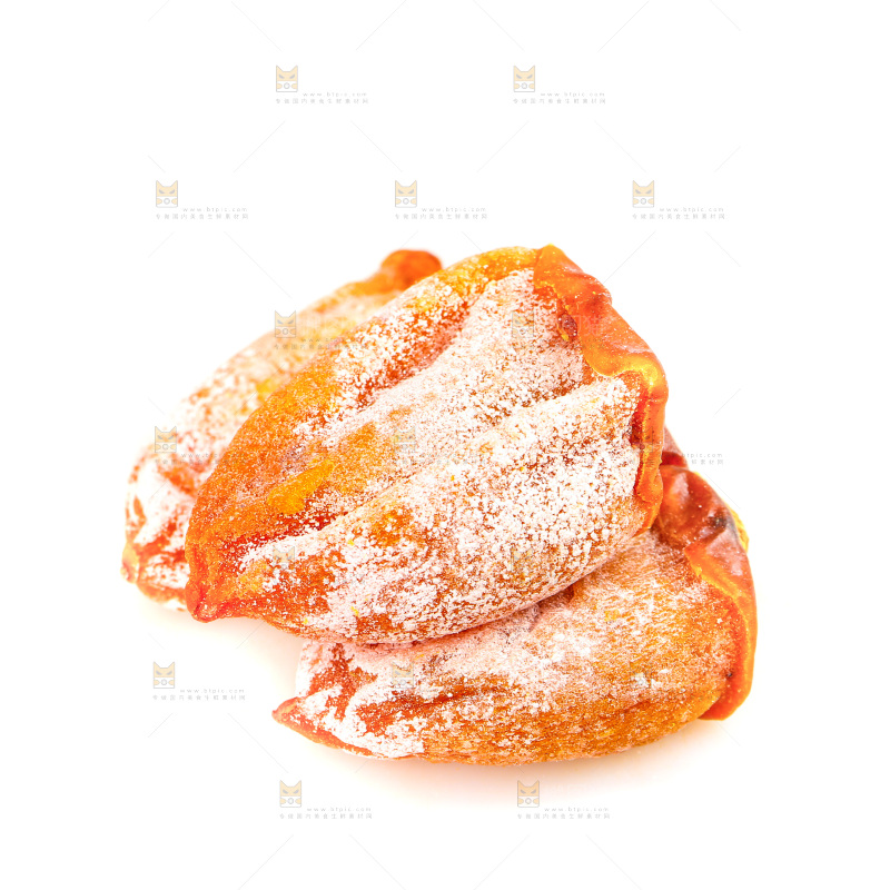 白底上的吊柿饼