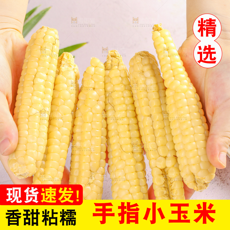 浅底上的手指糯玉米