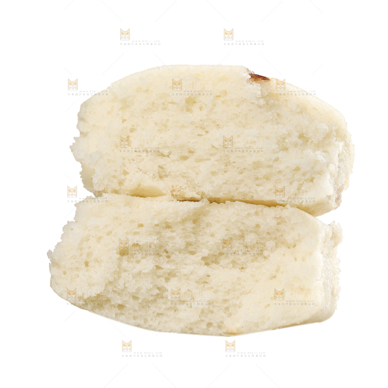 白底上的白糖发糕