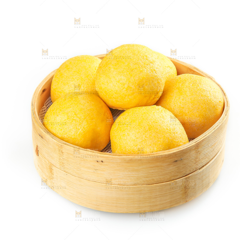 白底上的荠菜团子